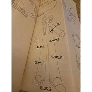 Vintage Vogart Crafts Circus Crochet Doll Kit Kelly Clown NOS New Crochet Kit